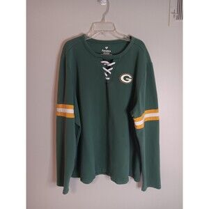 Fanatics Green Bay Packers Long Sleeve Fleece Lined Shirt Sz XXL Unisex